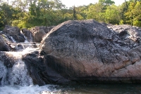 King Visits To Thansadet Waterfall